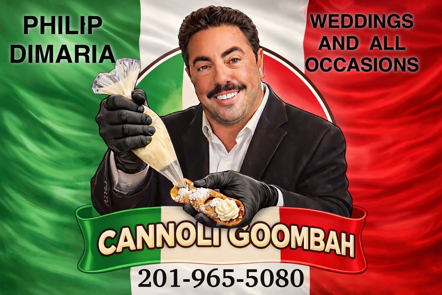 Cannoli Goombah promotional artwork featuring Philip DiMaria